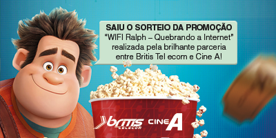 Imagem Saiu o sorteio da promoção ?WIFI Ralph ? Quebrando a Internet? realizada pela brilhante parceria entre Britis Telecom e Cine A!